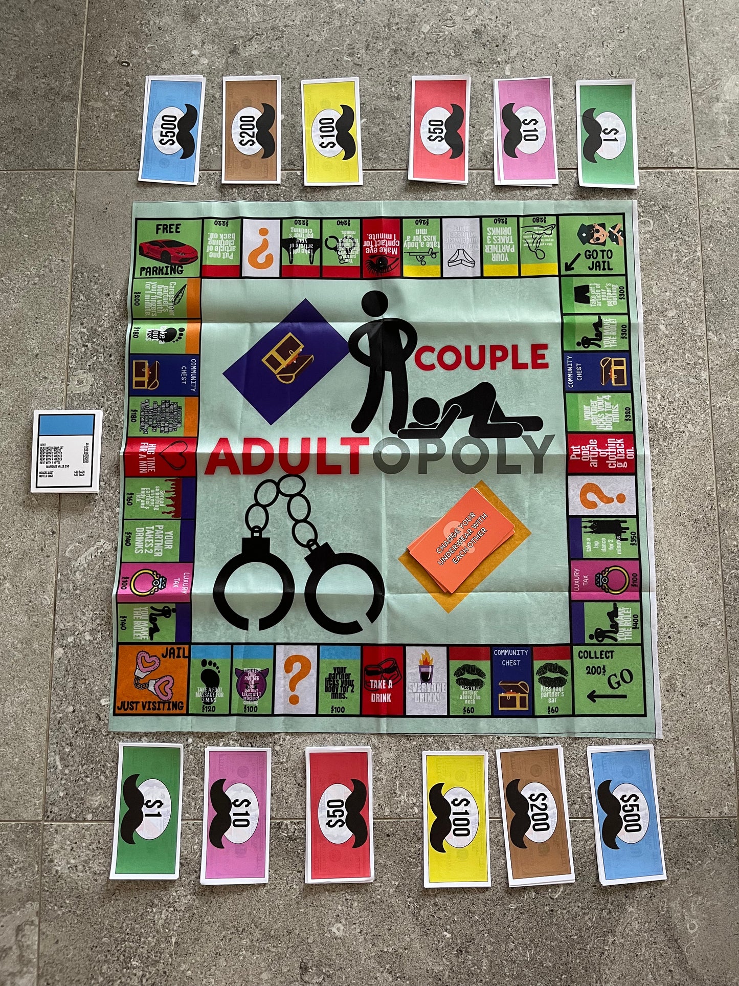 Adultopoly Boardgame