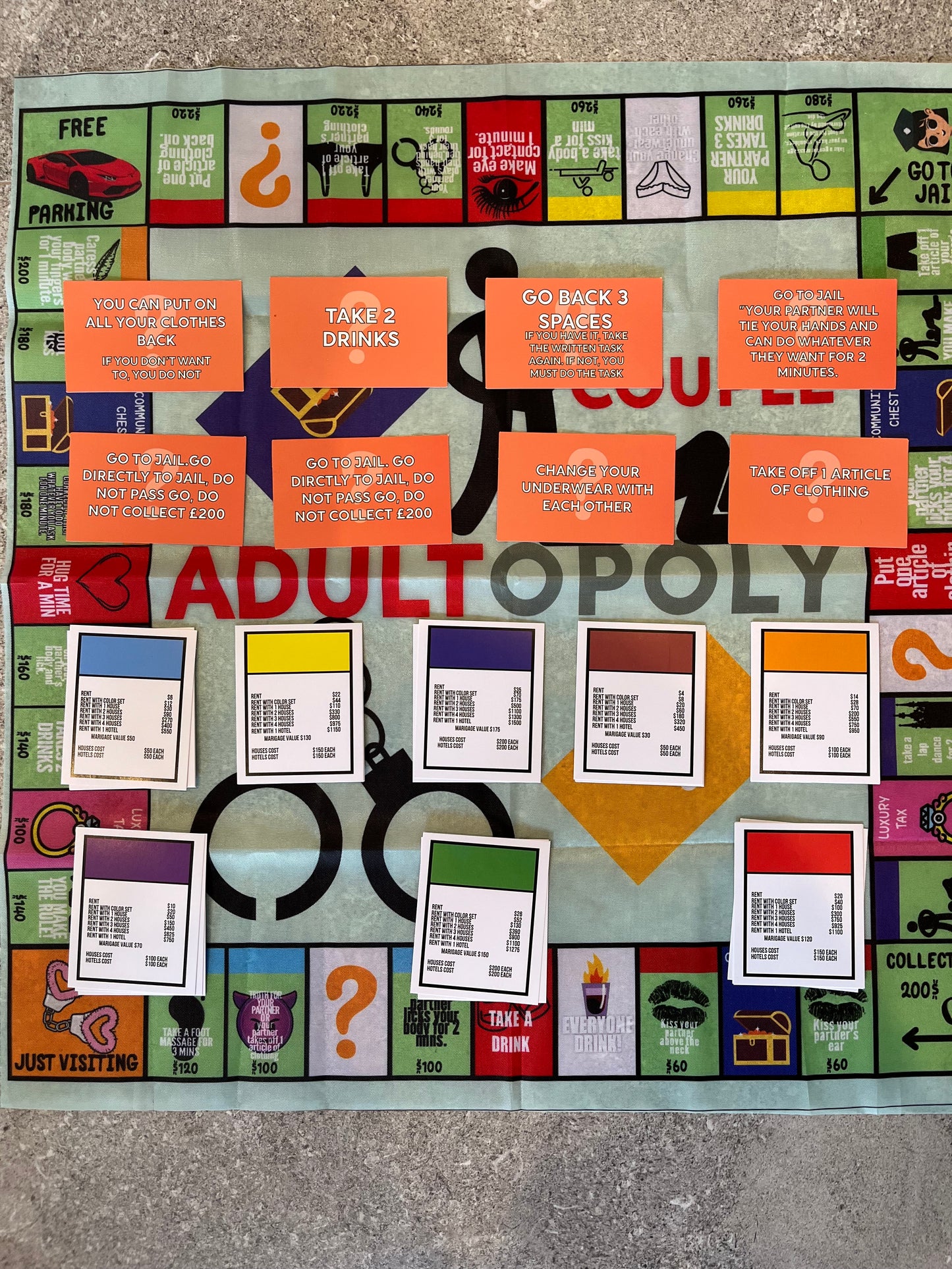 Adultopoly Boardgame